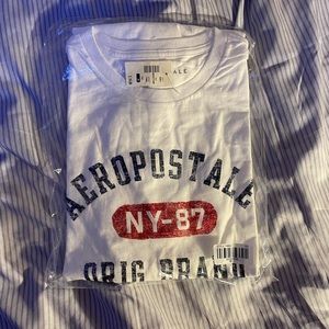 Aeropostale Mens Medium NY-87 White T-Shirt